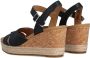 Ugg Cloverdale Sandalen met Skeehak voor Dames in Black | Leder - Thumbnail 3