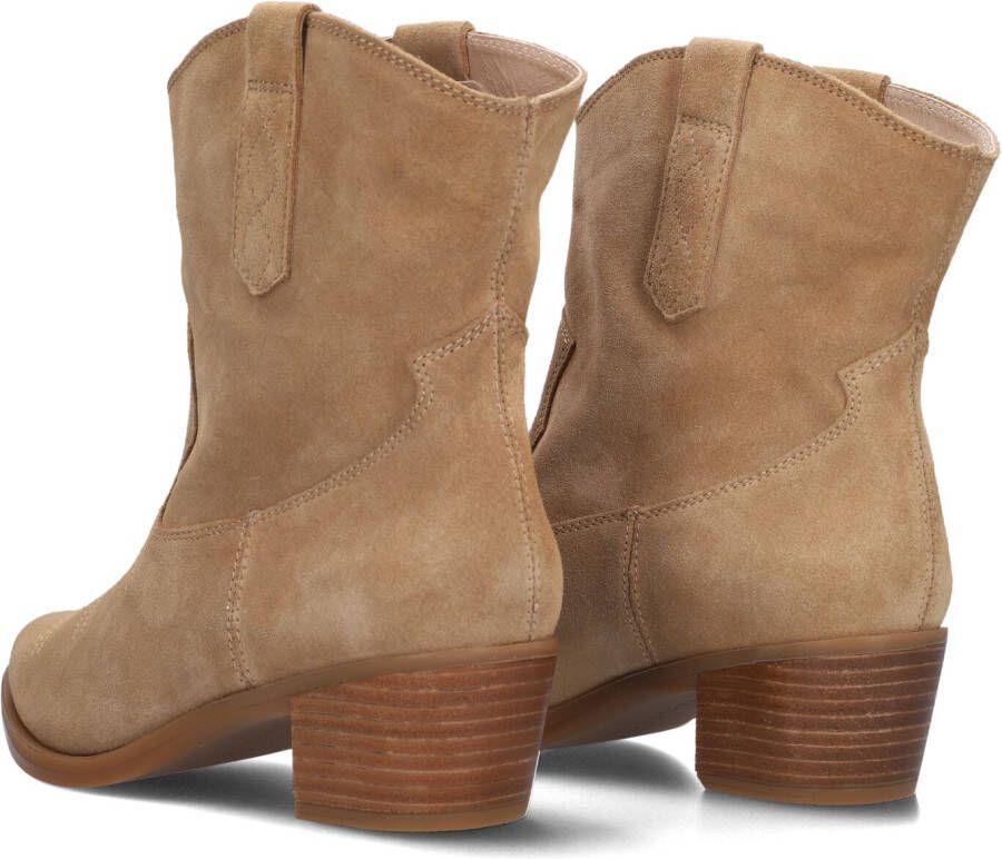 UNISA Beige Enkellaarsjes Gwen