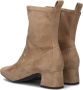 Unisa Enkellaarsjes Dames Laarzen Damesschoenen Suède Until Taupe - Thumbnail 4