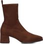 Unisa Langley Enkellaarsjes Enkelboots met rits Dames Bruin - Thumbnail 4