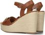 Bruin Tinten Melao Sandalen Met Sleehak Dames Bruin - Thumbnail 4