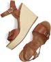 Bruin Tinten Melao Sandalen Met Sleehak Dames Bruin - Thumbnail 7