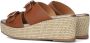 UNISA Slippers Dames Kiomi Maat: 39 Materiaal: Leer Kleur: Bruin - Thumbnail 4