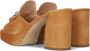 UNISA Muiltjes Dames Oberon Maat: 36 Materiaal: Suède Kleur: Cognac - Thumbnail 4