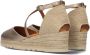 Strappy Sandals Caude Espadrilles Met Sleehak Dames Goud - Thumbnail 3