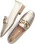 Unisa Metallic Gouden Loafers met Decoratieve Ketting Yellow Dames - Thumbnail 6