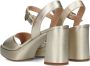 Unisa Odran sandalette van leer met metallic finish - Thumbnail 6