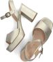 Unisa Odran sandalette van leer met metallic finish - Thumbnail 8