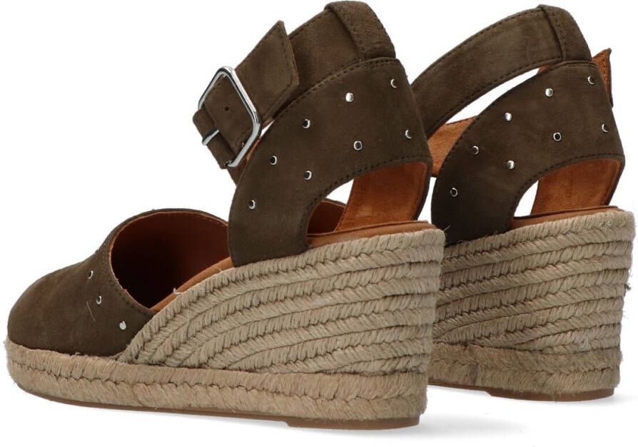 UNISA Groene Espadrilles Cliver