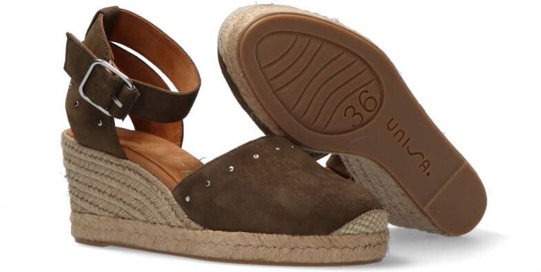 UNISA Groene Espadrilles Cliver