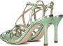 Metallica Metallic Yulen Sandalen Dames Groen - Thumbnail 3