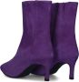 Unisa Loman Enkellaarsjes Enkelboots met rits Dames Paars - Thumbnail 2