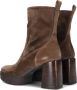 Bruin Tinten Kinton Enkellaarsjes Enkelboots Dames Taupe - Thumbnail 3