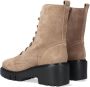 Unisa Jriso Veterboots Laarzen Met Veters Dames Taupe - Thumbnail 3