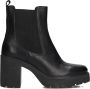 Unisa Zwarte Chelsea Boots met Blokhak - Thumbnail 3