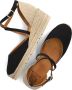 Unisa Caude Espadrilles Zomer Schoenen Dames Zwart - Thumbnail 5