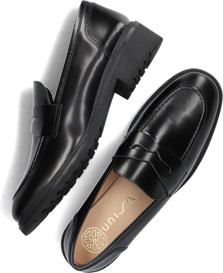 UNISA Zwarte Loafers Eloy