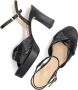 Unisa High Heel Sandals White Black Dames - Thumbnail 5