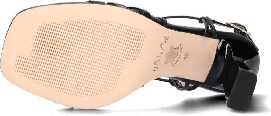 UNISA Zwarte Sandalen Snob