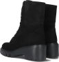 Unisa Jefis Veterboots Laarzen Met Veters Dames Zwart - Thumbnail 3