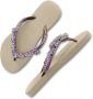 UZURII Beige Teenslippers Marcrame Poodle Doodle - Thumbnail 6