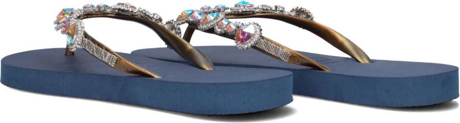 UZURII Blauwe Slippers Chrystal Marilyn