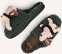 Uzurii Cosy Snoopy Pantoffels Sloffen Groen - Thumbnail 6