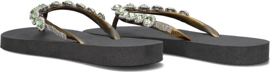 UZURII Zwarte Slippers Beatrix