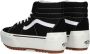 Vans Ua Sk8 Hi Stacked Suede Canvas Black Blanc Sneaker - Thumbnail 9