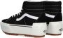 Vans Ua Sk8 Hi Stacked Suede Canvas Black Blanc Sneaker - Thumbnail 8