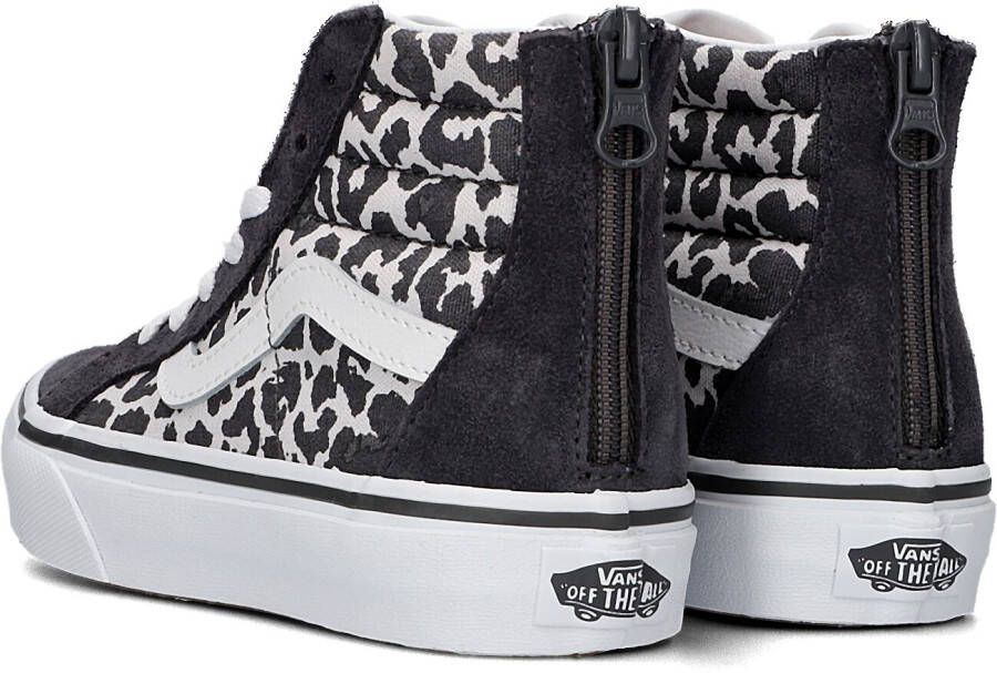 Vans Zwarte Hoge Sneaker Uy Sk8-hi Zip Snow Leopard