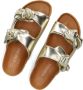 VERBENAS Slippers Dames Rain Lame Maat: 40 Materiaal: Leer Kleur: Goud - Thumbnail 6