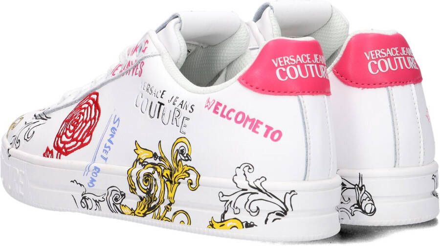 Versace Jeans Witte Lage Sneakers Fondo Court 1