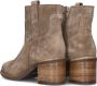 VIA VAI Flo Hayes Sierra Roccia Beige Suede Enkellaars met hak Dames - Thumbnail 3