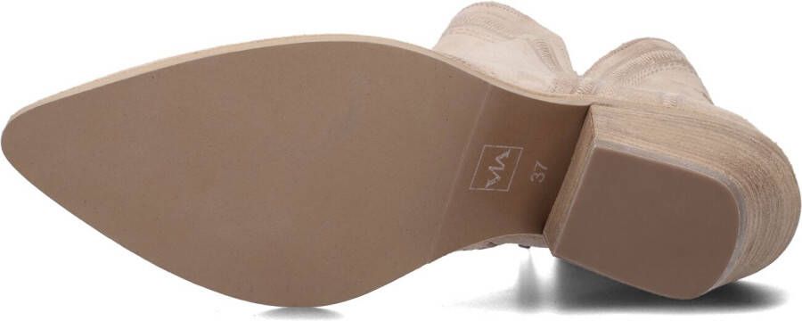 VIA VAI Beige Enkellaarsjes Jill Split