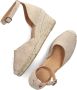 Via Vai Flora Braid Beige Sleehak Sandalen Beige Dames - Thumbnail 6