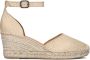 VIA VAI Flora Braid Espadrilles Met Sleehak Peach - Thumbnail 3