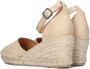 VIA VAI Flora Braid Espadrilles Met Sleehak Peach - Thumbnail 4