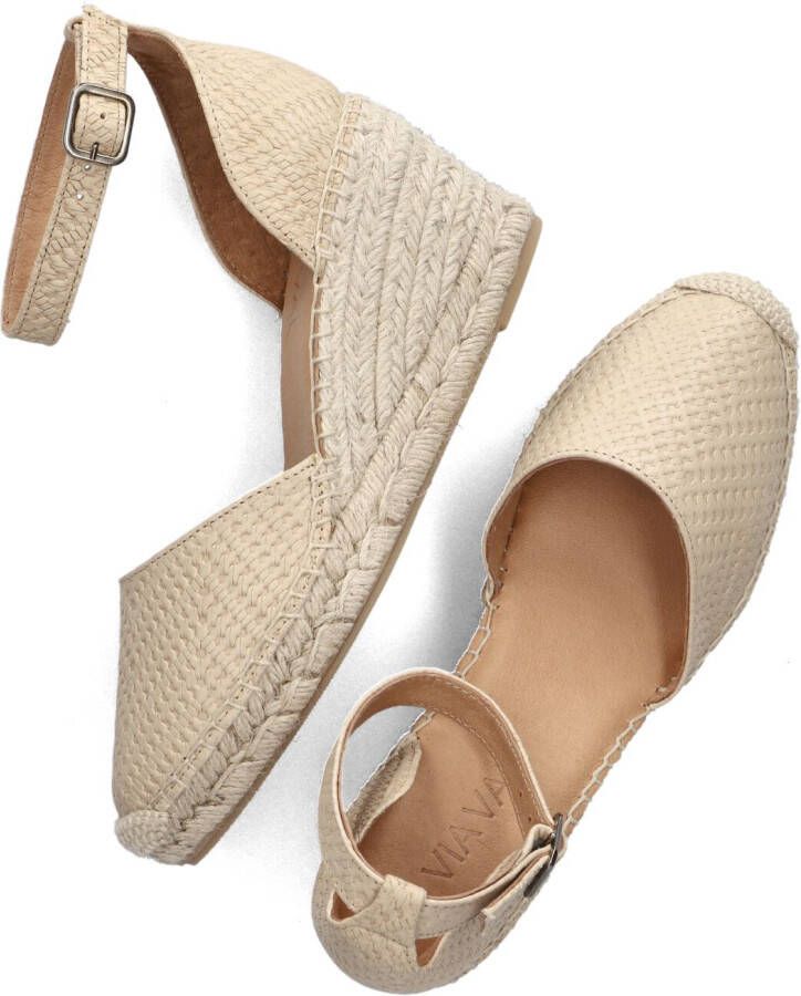 VIA VAI Beige Espadrilles Flora Braid