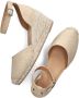 VIA VAI Flora Braid Espadrilles Met Sleehak Peach - Thumbnail 6