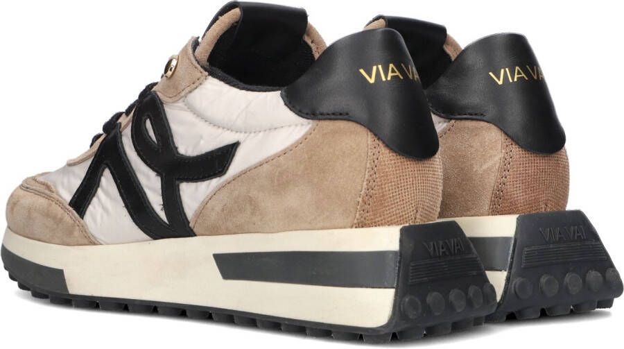 VIA VAI Beige Lage Sneakers Posy Flare