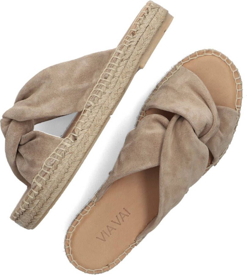 VIA VAI Beige Slippers Mondi Luz