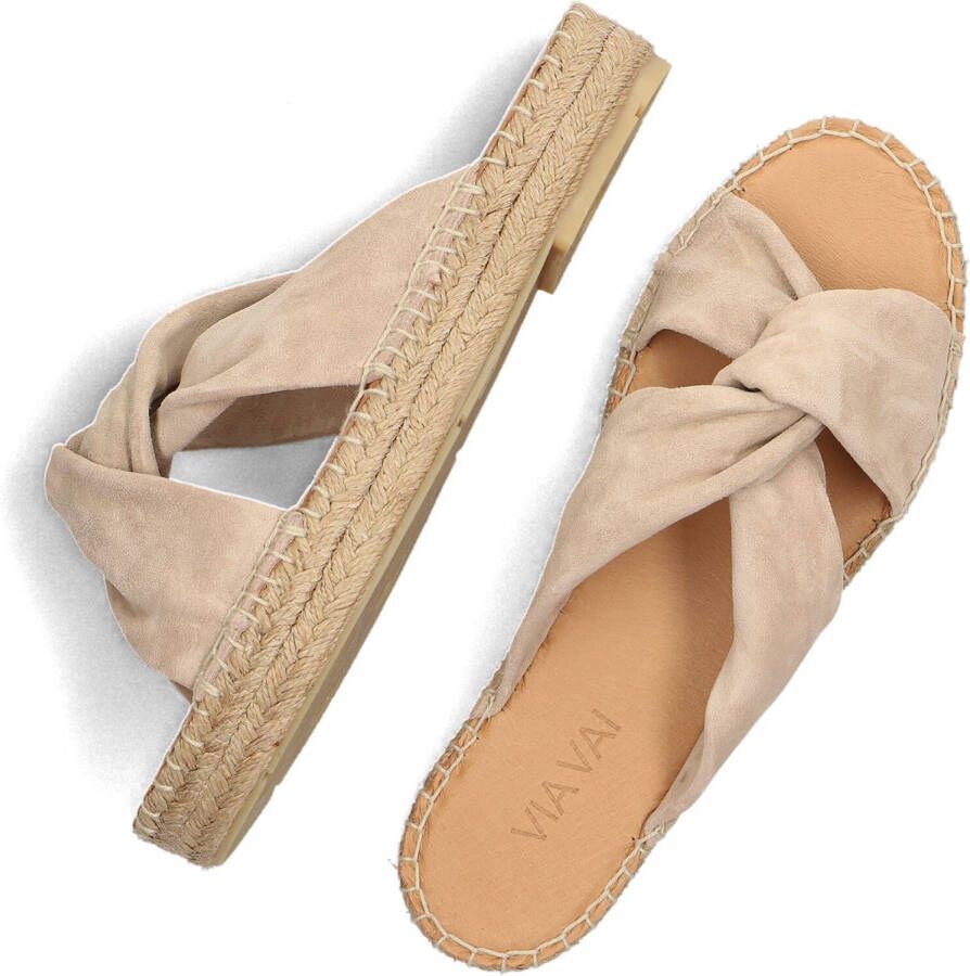 VIA VAI Beige Slippers Mondi Luz