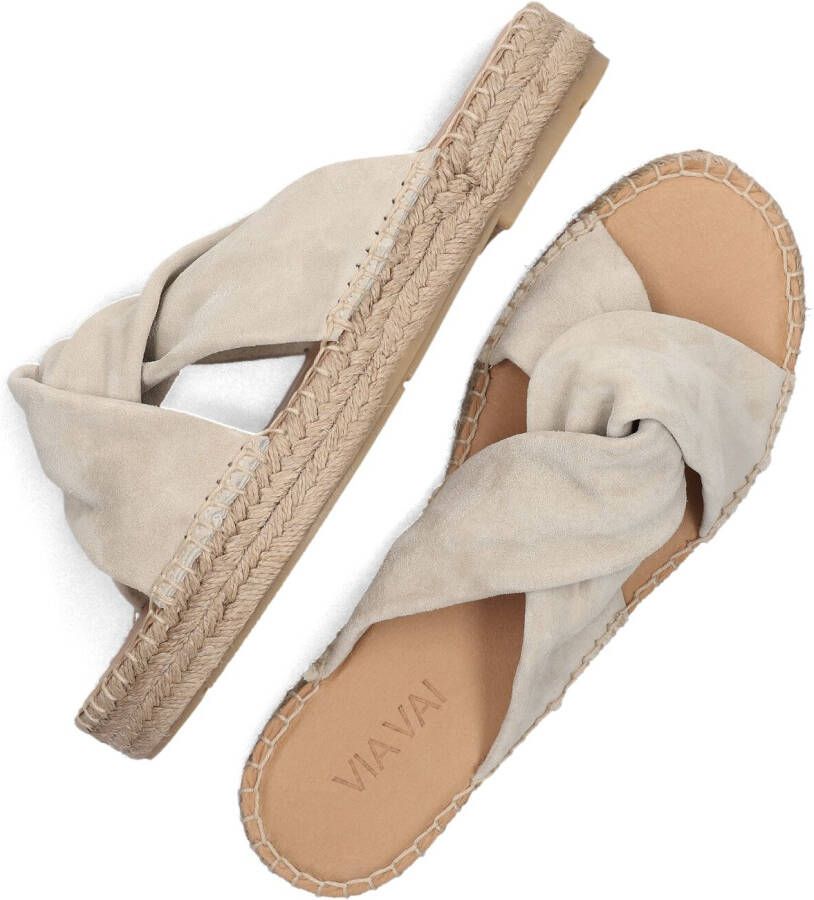 VIA VAI Beige Slippers Mondi Luz