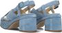 VIA VAI Sandalen Dames Elia Paisley Maat: 39 Materiaal: Suède Kleur: Blauw - Thumbnail 4