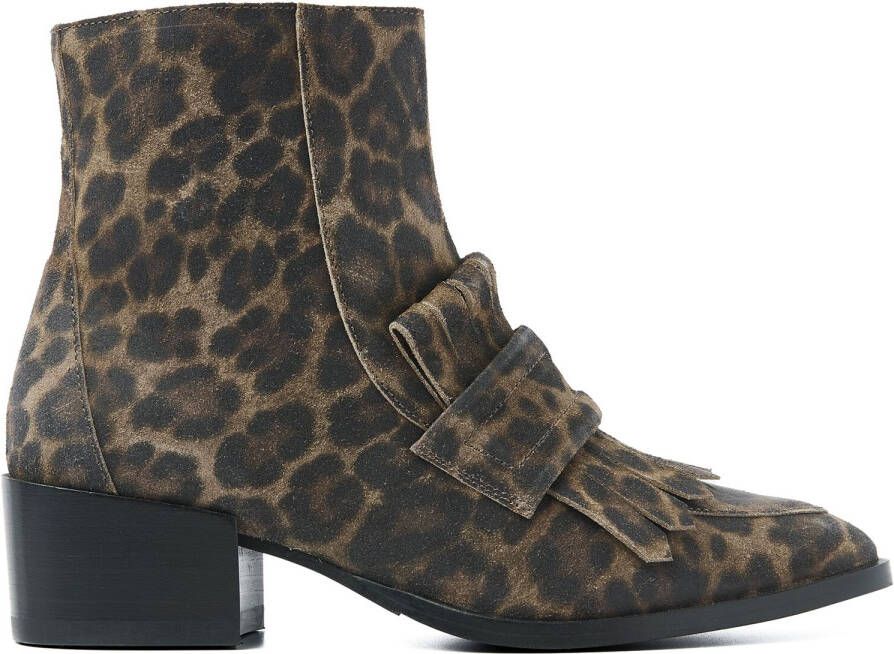 VIA VAI Enkellaarsjes Dames Rose Hannah Maat: 38 Materiaal: Suède Kleur: Bruin