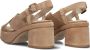 VIA VAI Elia Paisley | suède sandalen Beige Suede Sandalen met hak Dames - Thumbnail 6