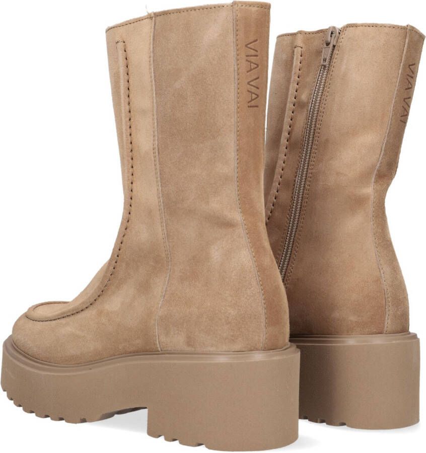 VIA VAI Camel Enkelboots Bobbi Mint