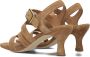 VIA VAI Sandalen Dames Lara Maat: 41 Materiaal: Suède Kleur: Cognac - Thumbnail 4