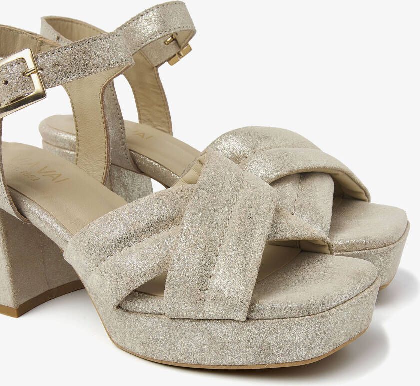 VIA VAI Gouden Sandalen Cassia Gabriell
